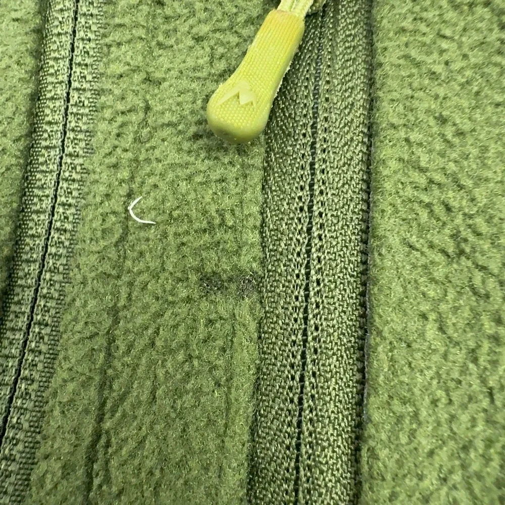 Marmot Vest Mens M Green Polyester Fleece Full Zip Outdoors Gorpcore Hiking